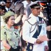 Elizabeth II et le duc d'Edimbourg en visite au Kenya en novembre 1983