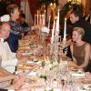 Le prince Albert II et sa femme la princesse Charlene de Monaco lors du dîner de la soirée de bienfaisance pour les 40 ans du Club Allemand International de Monaco, marquée par un défilé de la marque Basler, le 30 juillet 2013 à l'Hôtel Hermitage de Monte-Carlo. Photo BestImage/Frederic Nebinger