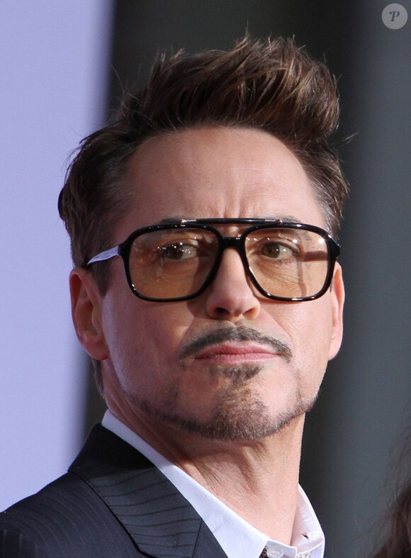 Robert Downey Jr à la première d'Iron Man 3 à Los Angeles, le 24 avril 2013.