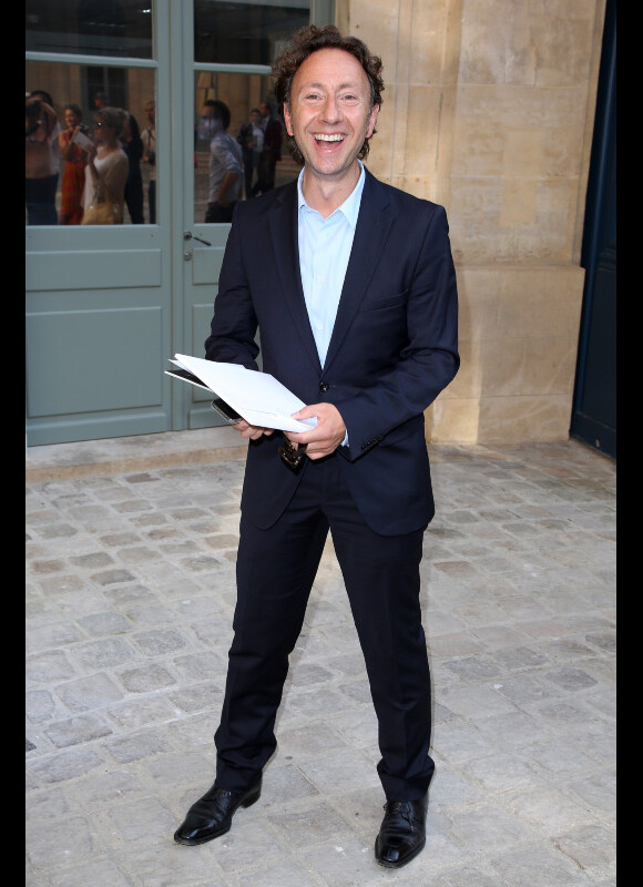 L'animateur Stéphane Bern à l'ambassade de Belgique à Paris le 1er Juillet 2013.