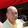 Jacques Chirac au café Sénéquier à Saint-Tropez le 10 août 2012.