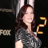 L'actrice Annie Wersching enceinte de son premier enfant à la soirée pour la dernière saison de la série 24 heure chrono. A Los Angeles le 5 mars 2009.