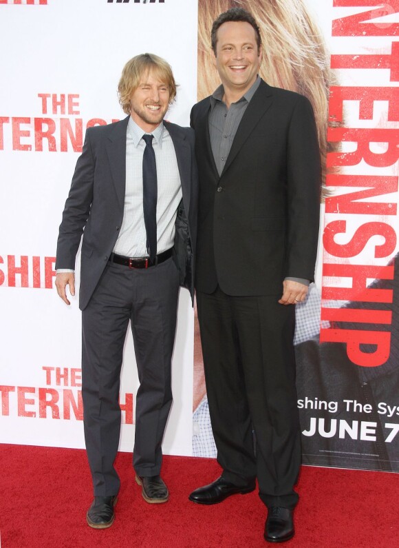 Owen Wilson et Vince Vaughn à la première du film Les Stagiaires, au Regency Village Theatre, à Westwood, le 29 mai 2013.