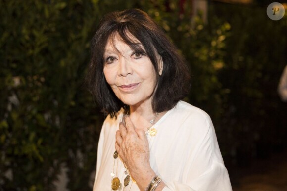 Juliette Gréco au Théâtre de Verdure du Festival de Ramatuelle le 11 août 2013 pour une représentation de la pièce Le Roi se meurt avec Michel Bouquet.