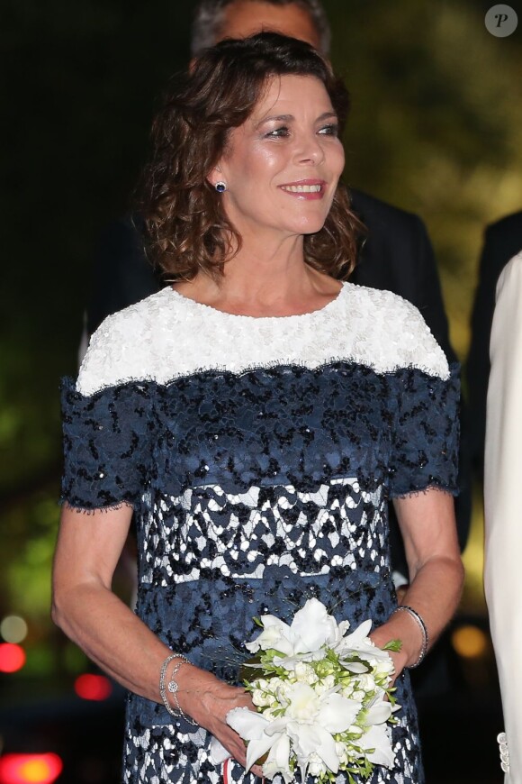 La princesse Caroline de Hanovre lors du 65e Bal de la Croix Rouge le 2 août 2013.