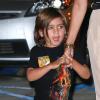 L'identité du père de Mason (3 ans) est sujet à discussion. Sa mère Kourtney Kardashian y met en terme en dévoilant les résultats de son test de paternité. Los Angeles, le 15 août 2013.