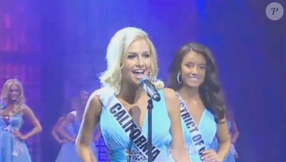 Cassidy Wolf lors de son élection de Miss Teen USA