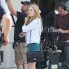 Julianne Moore sur le tournage du film "Maps To The Stars" sur Rodeo Drive à Beverly Hills, le 18 août 2013.