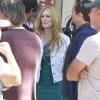 Julianne Moore sur le tournage du film "Maps To The Stars" sur Rodeo Drive à Beverly Hills, le 18 août 2013.