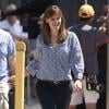 Jennifer Garner détendue sur le tournage du film "Alexander And The Terrible, Horrible, No Good, Very Bad Day" à Woodland Hills, le 19 août 2013.