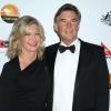 Olivia Newton-John et son mari John Easterling à Los Angeles, le 12 janvier 2013.