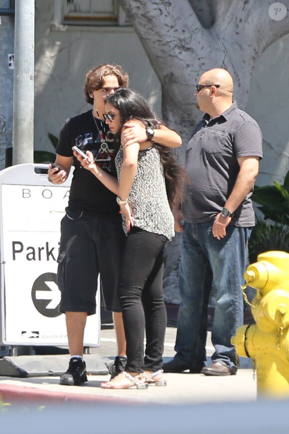 Prince Jackson de sortie à Los Angeles, avec sa petite amie Remi Alfalah, le 21 août 2013.