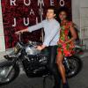 Orlando Bloom et Condola Rashad, héros de la pièce de théâtre Roméo et Juliette. New York, le 7 août 2013.