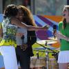 Michelle Obama et Serena Williams pour le Arthur Ashe Kids' Day à New York, le 24 août 2013.