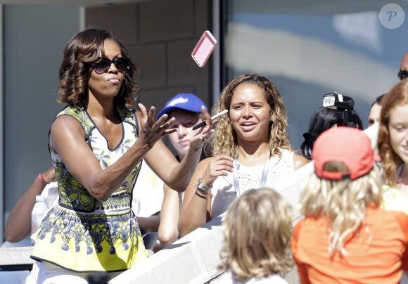 Michelle Obama pour le Arthur Ashe Kids' Day à New York, le 24 août 2013.