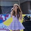 Ariana Grande chante durant le Arthur Ashe Kids' Day à New York, le 24 août 2013.