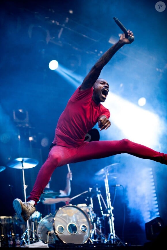 Skip The Use en concert au festival Rock en Seine à Paris, le 25 août 2013.