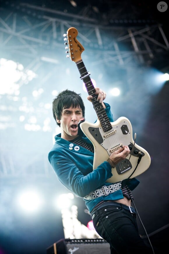 Johnny Marr en concert au festival Rock en Seine à Paris, le 23 août 2013.