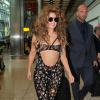 Lady Gaga arrive à l'aéroport d'Heathrow à Londres. Le 27 août 2013.