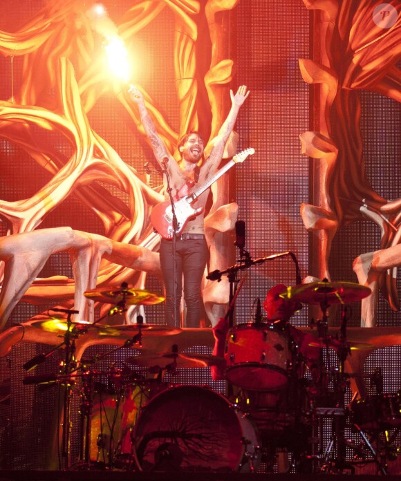 Le groupe de rock Biffy Clyro en concert au Reading Festival, le 24 août 2013.