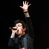 Billie Jo Armstrong du groupe Green Day en concert au Leeds Festival, le 26 août 2013.