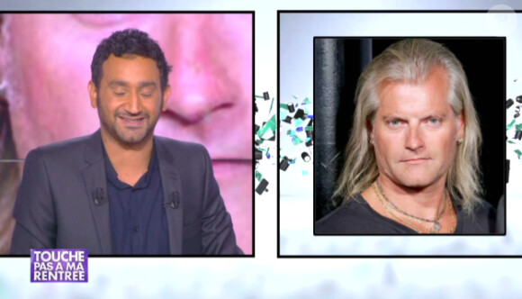 Cyril Hanouna dans Touche pas à ma rentrée, la conférence de presse de D8 organisée le jeudi 29 août à Paris.