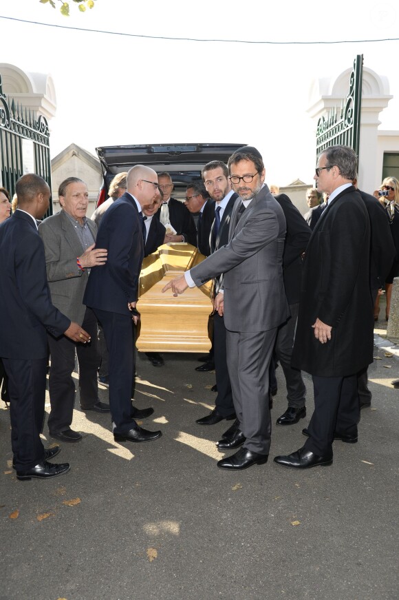 James Huth, fils de Pierre Huth, aux obsèques de Pierre Huth à Nogent-sur-Marne le 30 août 2013.