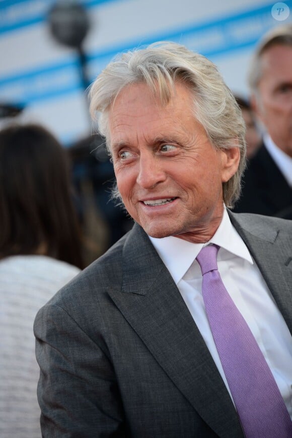 Michael Douglas de retour sur les terres d'un festival où il a rencontré sa femme en 1998, lors de la cérémonie d'ouverture du 39e Festival du cinéma américain de Deauville, le 30 août 2013.