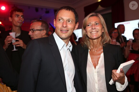 Claire Chazal et Marc Olivier Fogiel lors de la soirée Prix du Roman Fnac 2013 à Paris le 29 août 2013