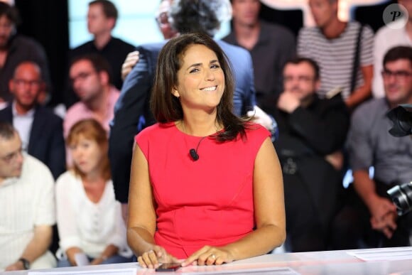 Valérie Benaïm lors de la conférence de presse de rentrée de D8 et D17 "Touche Pas a Ma Rentrée", le 29 aout 2013 (EXCLU)
