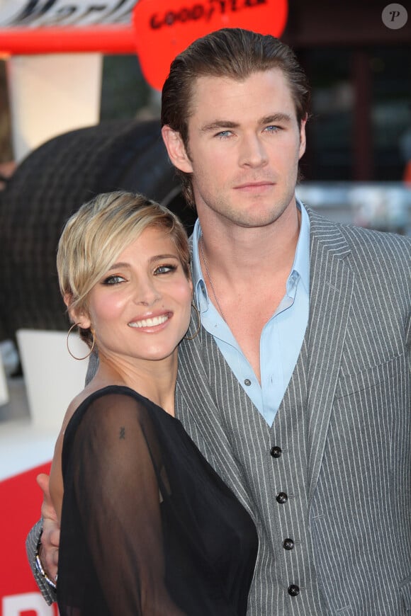 Chris Hemsworth et Elsa Pataky lors de l'avant-première de Rush à Londres le 2 septembre 2013.