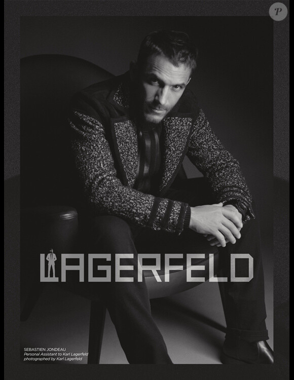Sébastien Jondeau figure sur la campagne automne-hiver 2013 de Lagerfeld, photographié par son patron Karl Lagerfeld.