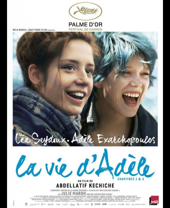 Affiche officielle du film La Vie d'Adèle - Chapitre 1 & 2.