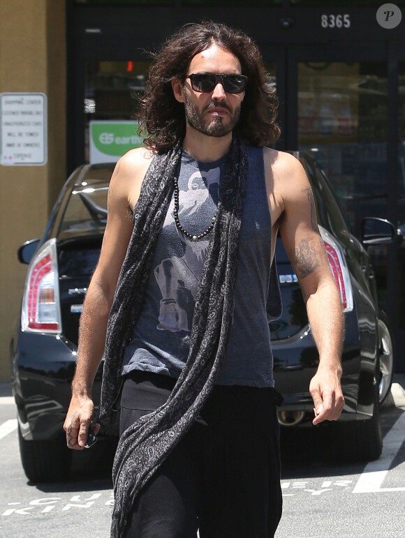 Russell Brand à West Hollywood, le 15 juillet 2013.