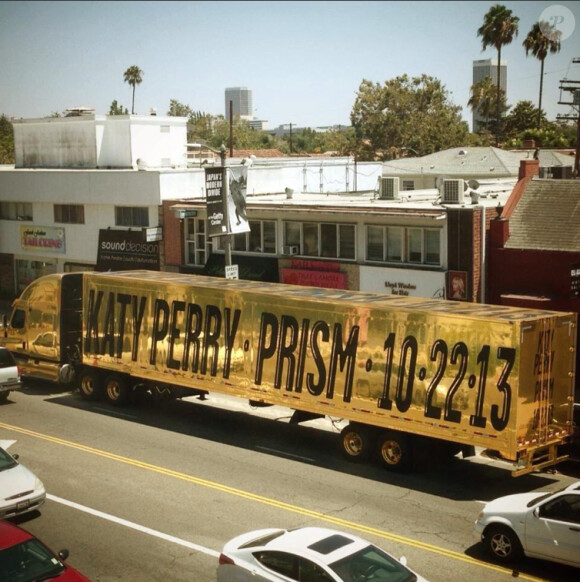 Le camion promotionnel de Katy Parry, à Los Angeles le 19 juillet 2013.
