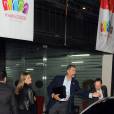  La princesse Letizia d'Espagne s'est ralliée à son mari le prince Felipe et à la délégation espagnole, le 5 septembre 2013 à l'Hôtel Hilton de Buenos Aires en Argentine, afin de soutenir la candidature de Madrid pour les JO 2020 face à Tokyo et Istanbul. Le CIO devait voter el samedi 8 septembre. 