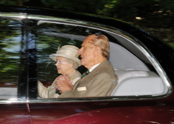 La reine Elizabeth II et le prince Philip, duc d'Edimbourg, à Balmoral le 18 août 2013