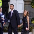  Le prince Felipe et la princesse Letizia d'Espagne au Teatro Colon à Buenos Aires le 6 septembre 2013 pour la soirée d'ouverture de la 125e session du CIO, qui doit désigner la ville hôte des JO 2020. 