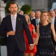  Le prince Felipe et la princesse Letizia d'Espagne au Teatro Colon à Buenos Aires le 6 septembre 2013 pour la soirée d'ouverture de la 125e session du CIO, qui doit désigner la ville hôte des JO 2020. 