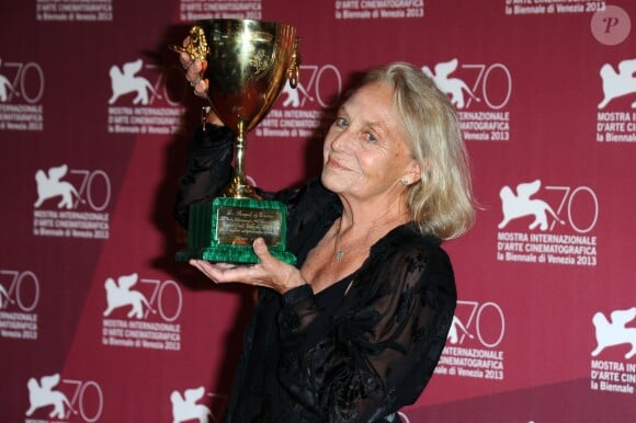 Elena Cotta, Coupe Volpi de la meilleure actrice dans Via Castellana Bandiera à la 70e Mostra de Venise, le 7 septembre 2013.