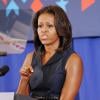 La First Lady Michelle Obama s'est rendue dans une école primaire de Washington avec Shaquille O'Neal pour faire du sport et délivrer un discours, le 6 septembre 2013.

