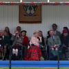 Elizabeth II, le prince Charles et le duc d'Edimbourg assistaient le 7 septembre 2013 aux Jeux des Highlands à Braemar, dans l'Aberdeenshire, non loin de Balmoral.
