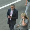 Rowan Atkinson dans les travées du Grand Prix d'Italie à Monza, le 8 septembre 2013