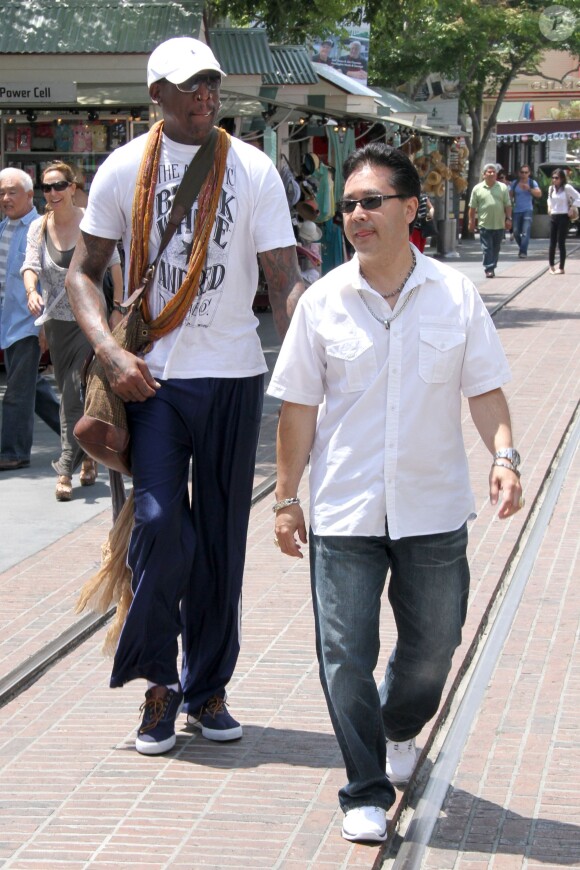 Dennis Rodman à The Grove à West Hollywood, le 9 mai 2013