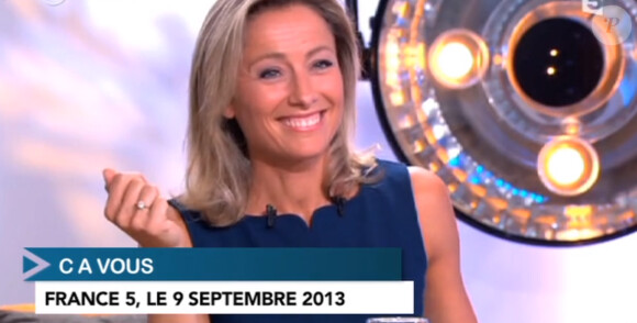 Michel Denisot était l'invité d'Anne-Sophie Lapix sur le plateau de "C à vous", lundi 9 septembre.