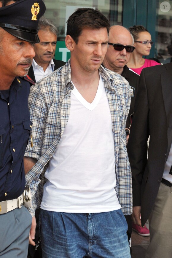 Lionel Messi à Rome, le 12 août 2013.