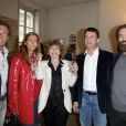 Stéphane Freiss, Anne Gravoin, Clara Halter, Manuel Valls et Marek Halter - Soirée du nouvel an juif chez Marek Halter à Paris le 8 septembre 2013.
