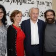 Yamina Benguigui, Brigitte et Jean-Marc Ayrault, Marek Halter - Soirée du nouvel an juif chez Marek Halter à Paris le 8 septembre 2013.