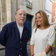 Marc Lambron et Delphine Alexandre - Soirée du nouvel an juif chez Marek Halter à Paris le 8 septembre 2013.