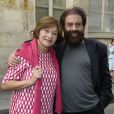 Macha Méril et Marek Halter - Soirée du nouvel an juif chez Marek Halter à Paris le 8 septembre 2013.